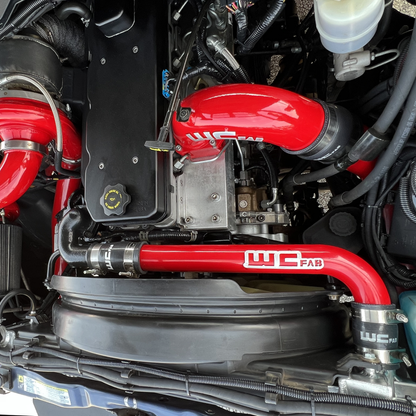 Wehrli 03-09 Dodge 5.9L/6.7L Cummins (Non-Twin CP3) Upper Coolant Pipe - WCFab Grey