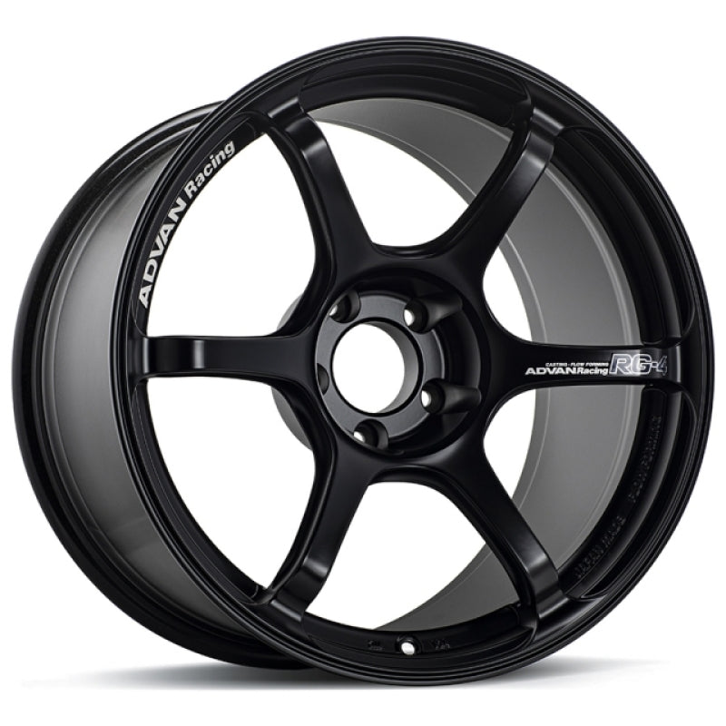 Advan RG-4 17x9 +35 5-114.3 Semi Gloss Black Wheel