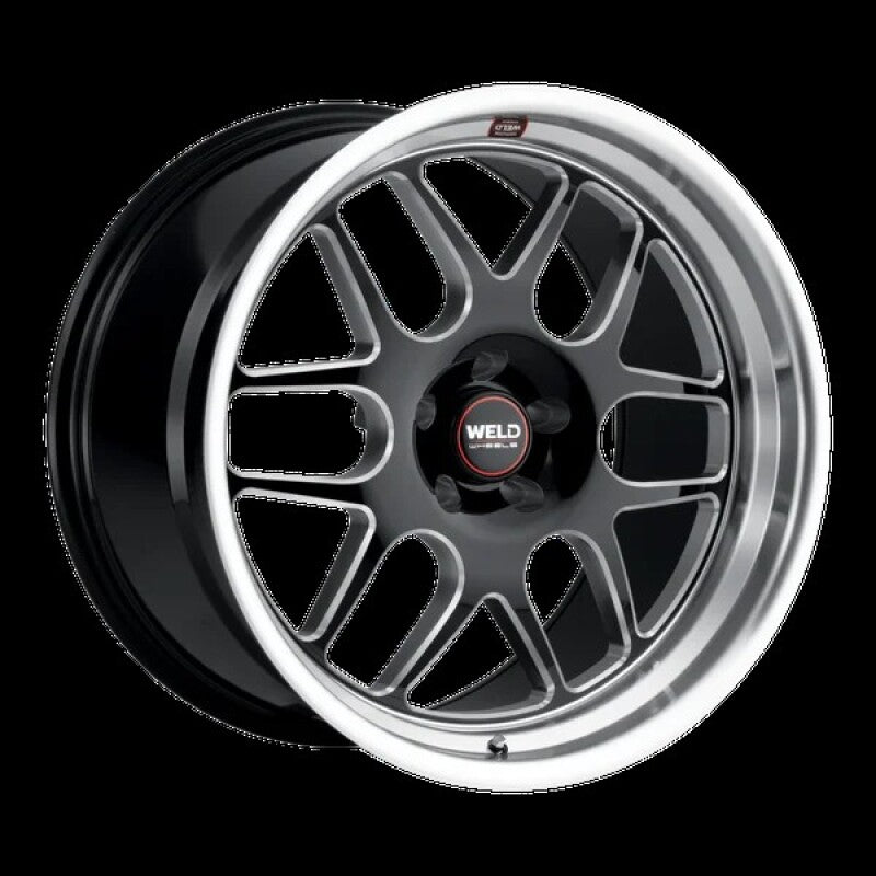 Weld Solana 22x9 / 5x115 BP / ET20 / 71.6mm Bore - Gloss Black MIL DIA Wheel