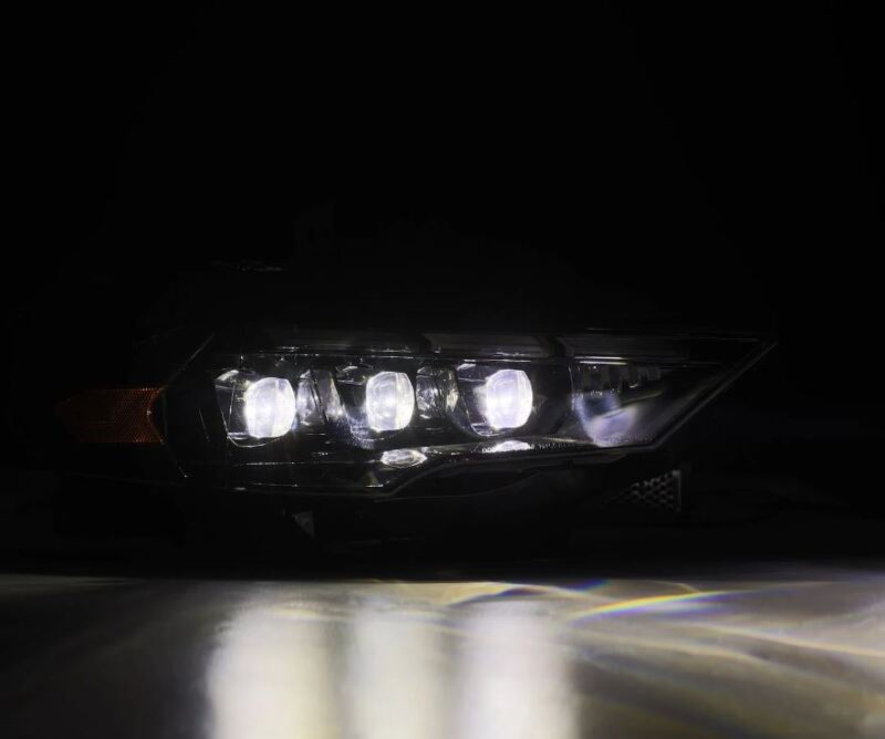 AlphaRex 18-20 Ford Mustang NOVA LED Proj Headlights Alpha-Black w/Activ Light/Seq Signal/Switch DRL