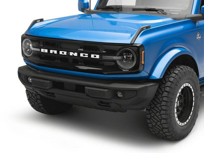 Raxiom 21-26 Ford Bronco LED Halo Headlights with Amber Backlight- Black Housing- Clear Lens