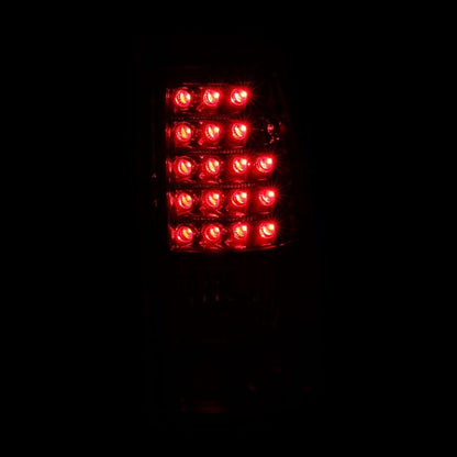 Raxiom 03-06 Chevrolet Silverado 1500 Fleetside LED Tail Lights- Chrome Housing- Red/Clear Lens