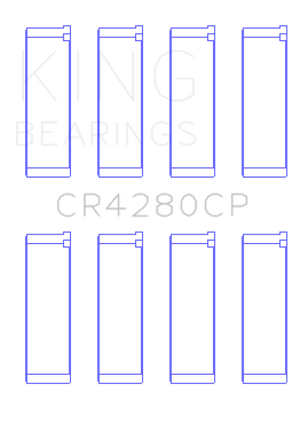 King Engine Bearings Subaru Ej20/Ej22/Ej25 (Incl. Turbo) (Size +0.25mm) Connecting Rod Bearing Set