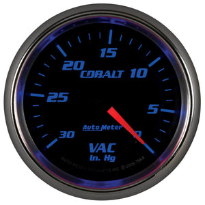 Autometer Cobalt 2-5/8in. / 0-30 IN HG / Mechanical Vacuum Gauge