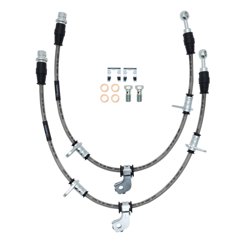 R1 08-22 Toyota Sequoia Front Stainless Steel Brake Hose