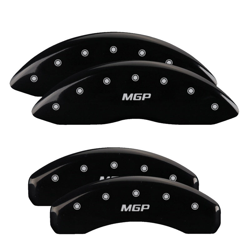 MGP 4 Caliper Covers Engraved Front RAM Engraved Rear RAMHEAD Black finish silver ch