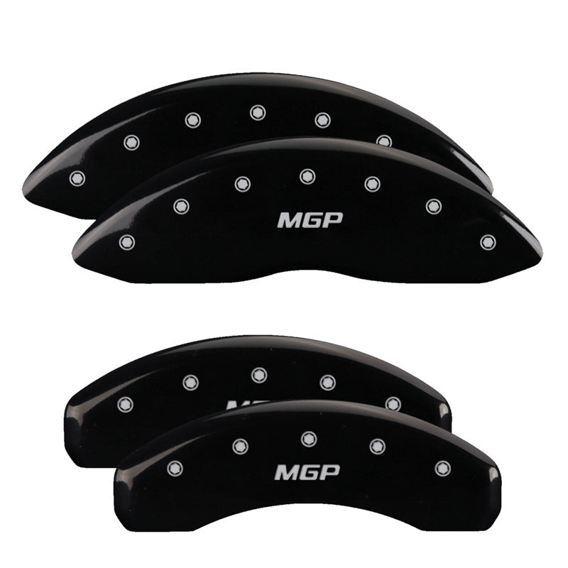 MGP 4 Caliper Covers Engraved Front & Rear Tiffany Snake Black finish silver ch