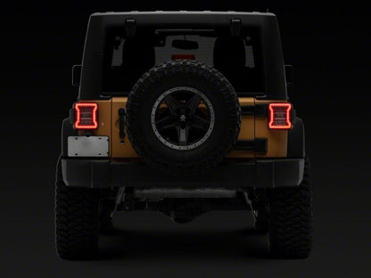 Raxiom 07-18 Jeep Wrangler JK LED Tail Lights- Clear Housing- Clear Lens