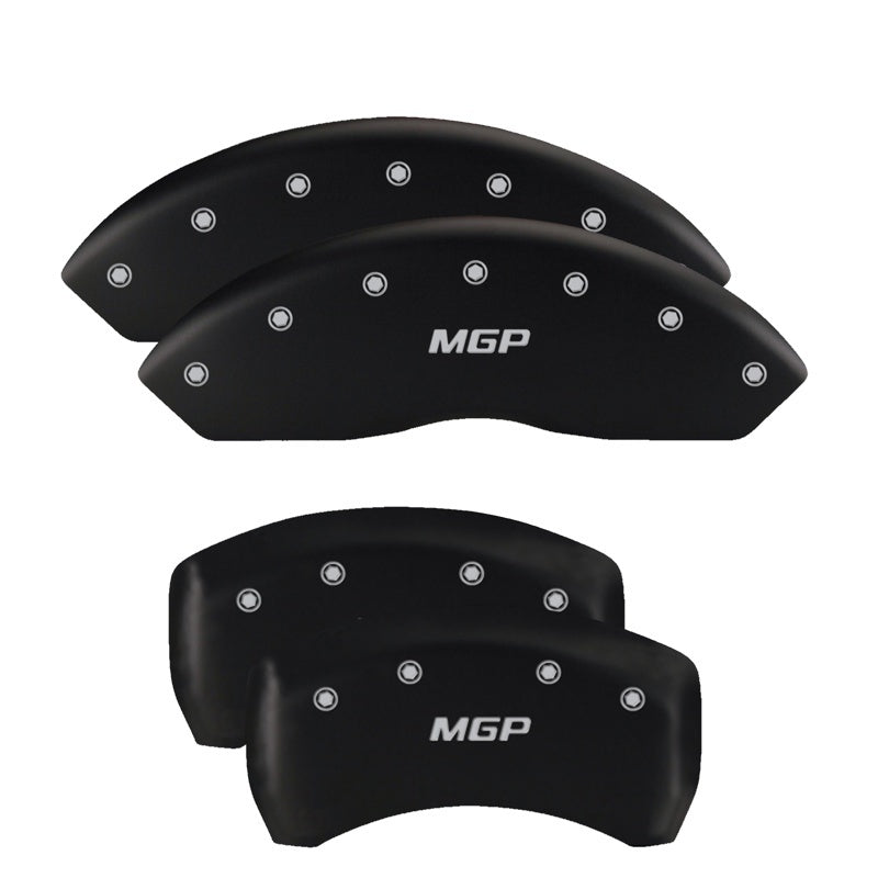 MGP 4 Caliper Covers Engraved Front & Rear Volt Red finish silver ch
