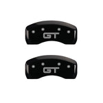 MGP 4 Caliper Covers Engraved Front Mustang Engraved Rear S197/GT Black finish silver ch