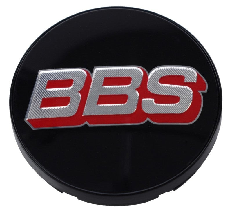 BBS Center Cap 56mm Black/Silver/Red