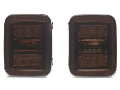Raxiom 20-26 Jeep Gladiator JT Axial Series LED Tail Lights- Black Housing- Smoked Lens