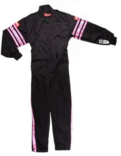 RaceQuip Pink Trim SFI-1 JR. Suit - Kids XXS