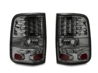 Raxiom 04-08 Ford F-150 Styleside LED Tail Lights- Chrome Housing- Smoked Lens