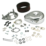 S&S Cycle 91-06 Carbureted XL Sportster Models Teardrop Air Cleaner Kit - Chrome