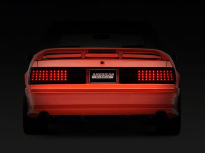 Raxiom 87-93 Ford Mustang Axial Series Smoked LED Tail Lights