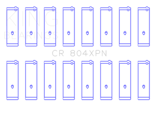 King Engine Bearings Ford 260Ci 289Ci 302 5.0L Windsor (Size STDX) Connecting Rod Bearing Set