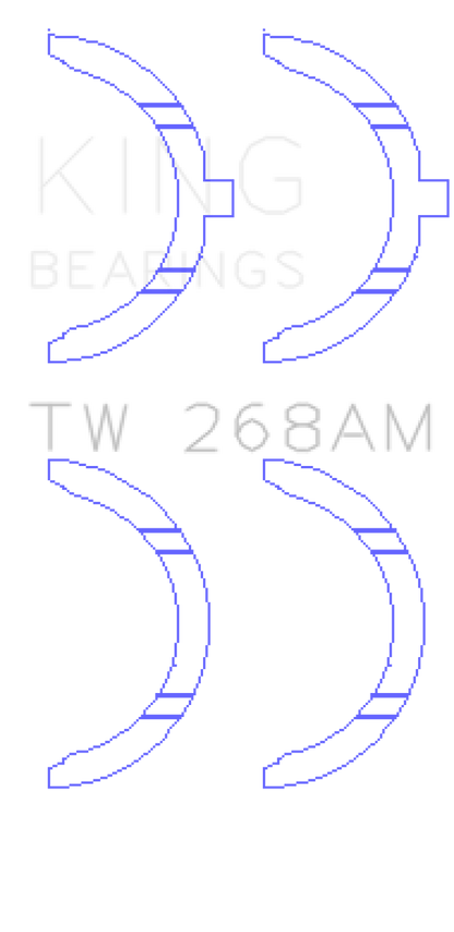 King Engine Bearings Mazda RF/R2/RF-T Thrust Washer Set