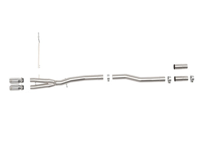 aFe 14-24 Mini Cooper S MACH Force-Xp 3in to 2-1/2in 304SS Cat-Back Exhaust w/ Polished Tip