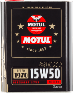 Motul 15W50 Classic 2100 Oil - 10x2L