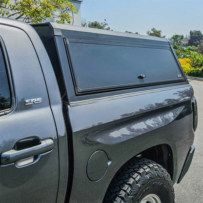 Westin EXP Truck Cap COMPLETE KIT A + BS (07-21 Toyota Tundra CrewMax 5.5ft. Bed) - Black