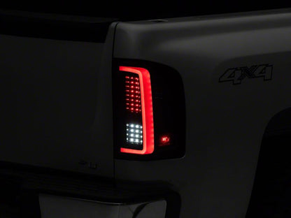 Raxiom 07-13 Chevrolet Silverado 1500 G2 LED Tail Lights- Black Housing- Smoked Lens