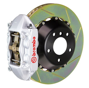 Brembo 05-07 Quattroporte/08 GranTurismo Rr GT BBK 4Pist Cast 380x28 2pc Rotor Slotted Type1-Silver