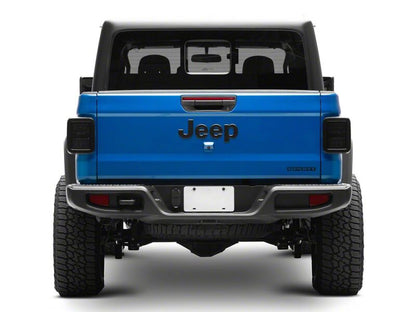 Raxiom 20-26 Jeep Gladiator JT Axial Series LED Tail Lights- Black Housing- Smoked Lens