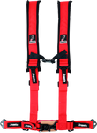 DragonFire Racing Harness- H-Style- 4-Point- 2in Buckle- Red