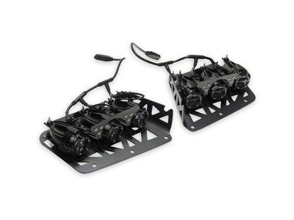 Raxiom 21-26 Bronco Tri-Glo Bumper Mounted LED Fog Light Kit