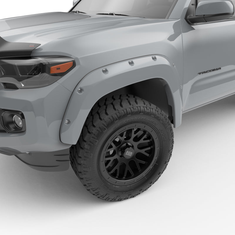 EGR 16+ Toyota Tacoma w/Mudflap Bolt-On Look Color Match Fender Flares - Set - MagneticGray