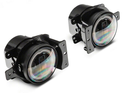 Raxiom 18-23 Jeep Wrangler JL Axial Series 9-In Angel Eye LED Headlights- Black Housing (Clear Lens)