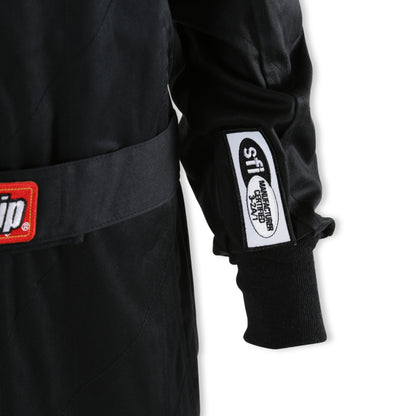 RaceQuip Black Chevron-1 Suit - SFI-1 Medium