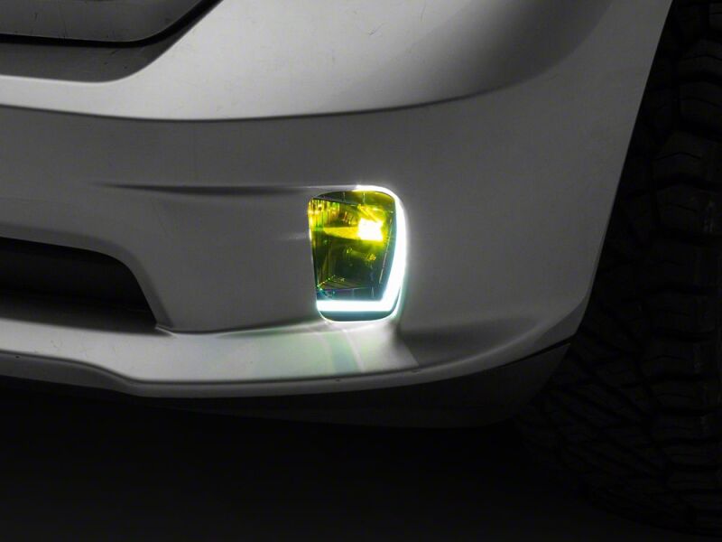 Raxiom 13-18 Dodge RAM 1500 Switchback LED Fog Lights with LED DRL- White and Yellow