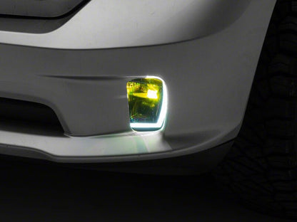Raxiom 13-18 Dodge RAM 1500 Switchback LED Fog Lights with LED DRL- White and Yellow