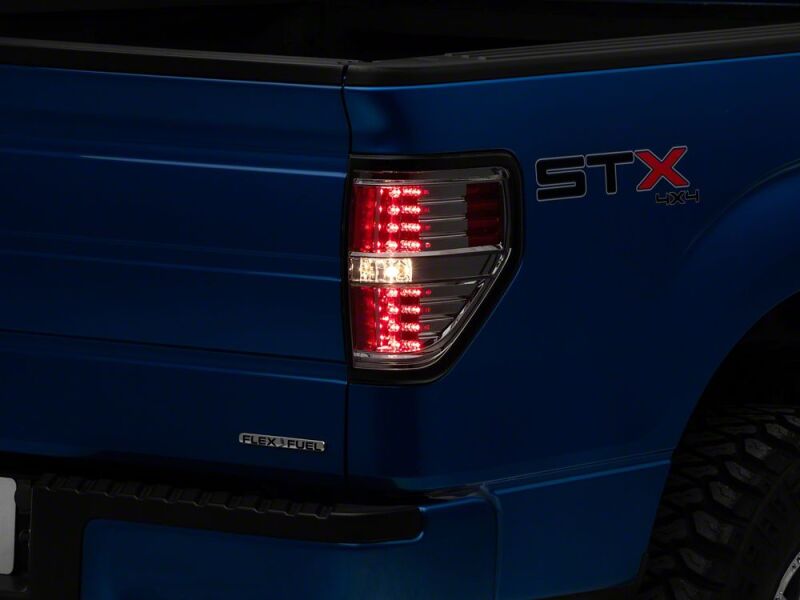 Raxiom 09-14 Ford F-150 Styleside LED Tail Lights- Black Housing- Smoked Lens