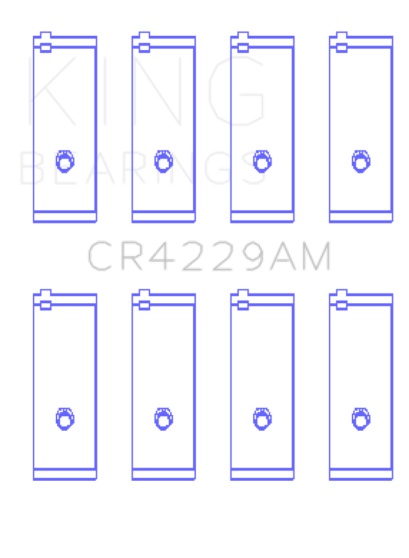 King Engine Bearings Toyota 1E/2E (1.3L) (Size STD) Performance Rod Bearing Set