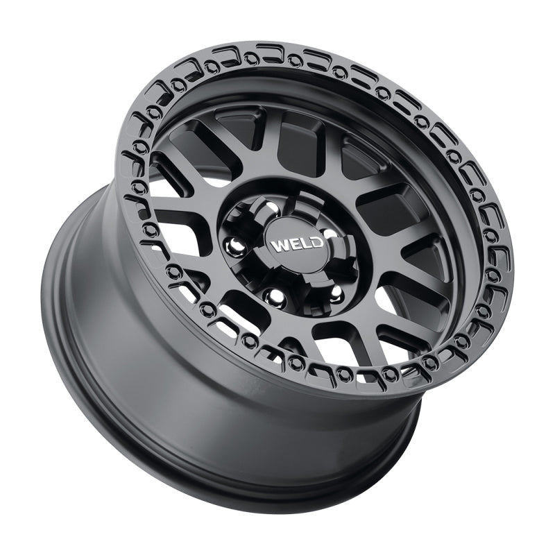 Weld Off-Road W104 17X9.0 Cinch 6X135 6X139.7 ET00 BS5.00 Satin Black Gloss Black 106.1