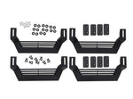 Rampage 1999-2019 Jeep Rock Rail Short Step Universal 4 Piece Set - Black