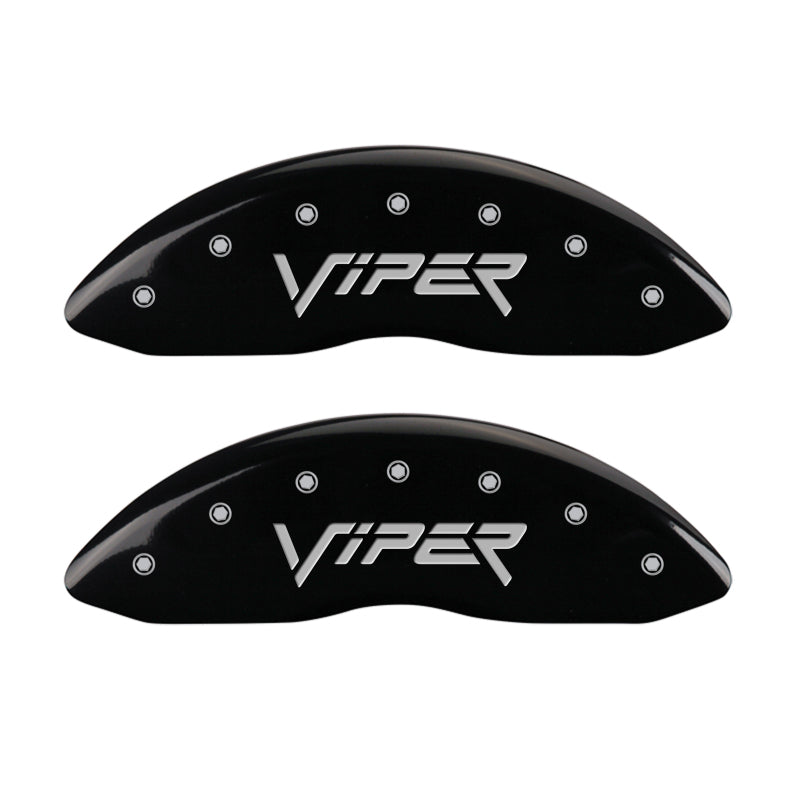 MGP 4 Caliper Covers Engraved Front & Rear Gen 2/Viper Black finish silver ch