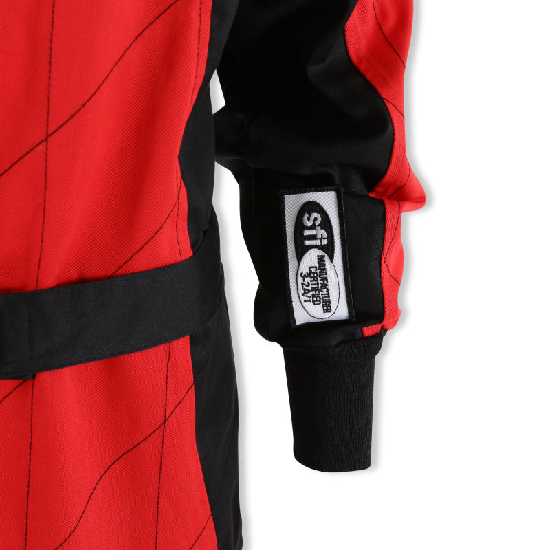 RaceQuip Red Chevron-1 Suit - SFI-1 XL