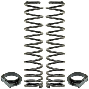 RockJock JL Front Coil Springs 4in Lift w/ Urethane Isolators Pair