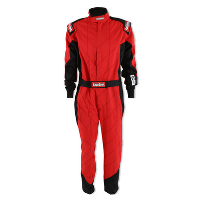 RaceQuip Red Chevron-1 Suit - SFI-1 Small