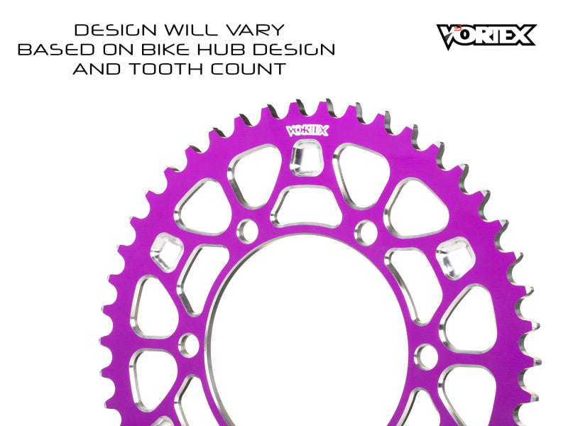 Vortex Racing V4 46 Tooth 530 Rear Sprocket - Purple