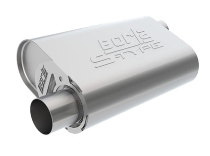 Borla CrateMuffler 2.25in Offset-In/Offset-Out in S-Typein Stock Sbf 289/302/351