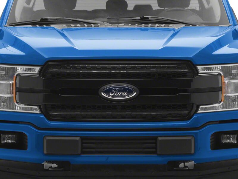 Raxiom 18-20 Ford F-150 CXR Series LED Upper Replacement Grille with White DRL- Black