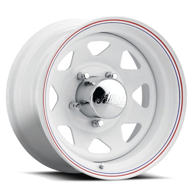 Raceline 80 Series 8 Spoke 16x8in / 8x6.5 BP / 4.5in BS - White