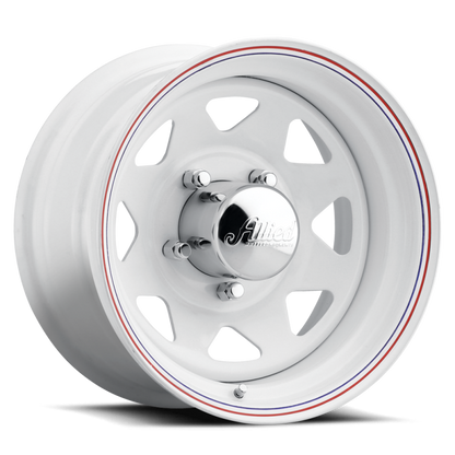 Raceline 80 Series 8 Spoke 16x8in / 8x6.5 BP / 4.5in BS - White