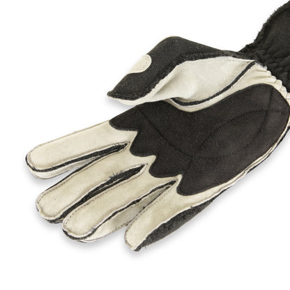 RaceQuip SFI-5 Gray/Black Small Outseam w/ Closure Glove