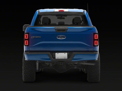 Raxiom 15-17 Ford F-150 CXR Series LED Tail Lights- Black Housing- Smoked Lens